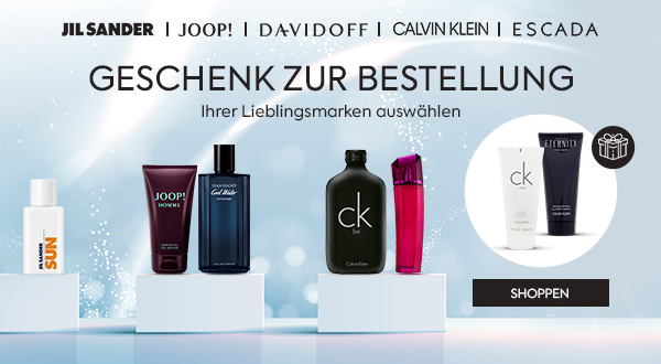 Calvin Klein, Jil Sander, JOOP!, Escada & Davidoff